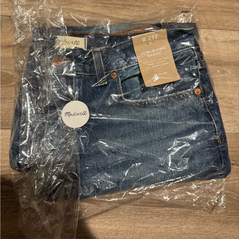 Madewell petite low slung baggy jeans in moffat wash 29P - Picture 5 of 8